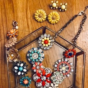 floral jewelry set
